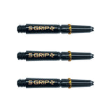 Harrows Supergrip Spin Dart Stems Shafts Black Gold Short length variant image
