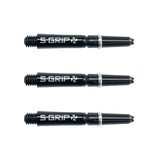 Harrows Supergrip Spin Dart Stems Shafts Black Silver Short length variant image