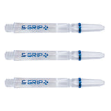 Harrows Supergrip Spin Dart Stems Shafts Clear Medium length variant image
