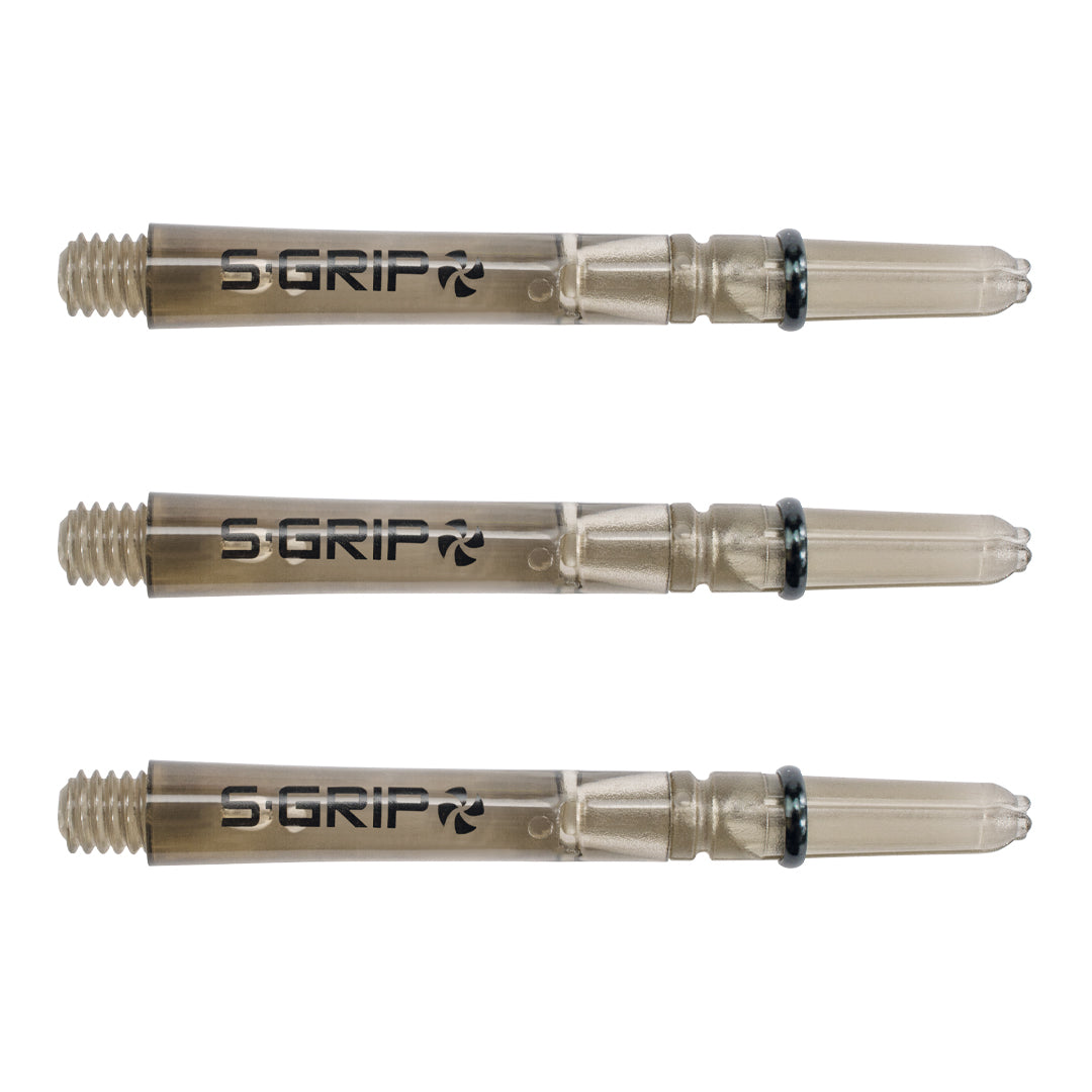 Harrows Supergrip Spin Dart Stems Shafts Smokey Medium length variant image