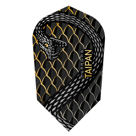Taipan Gold Slim Dart Flights by Harrows main image on a white background.