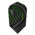 Taipan Green Slim Dart Flights by Harrows main image on a white background.