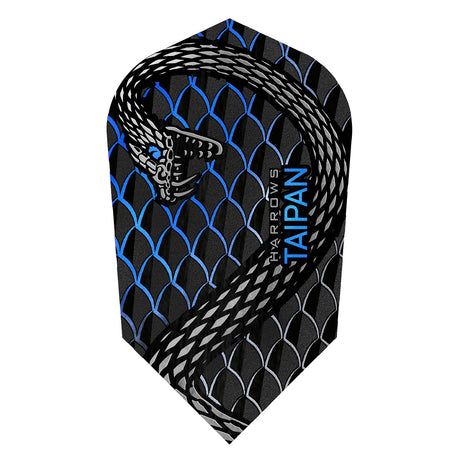 Harrows Taipan Aqua Slim Dart Flights main product image showing the dart flights and product contents