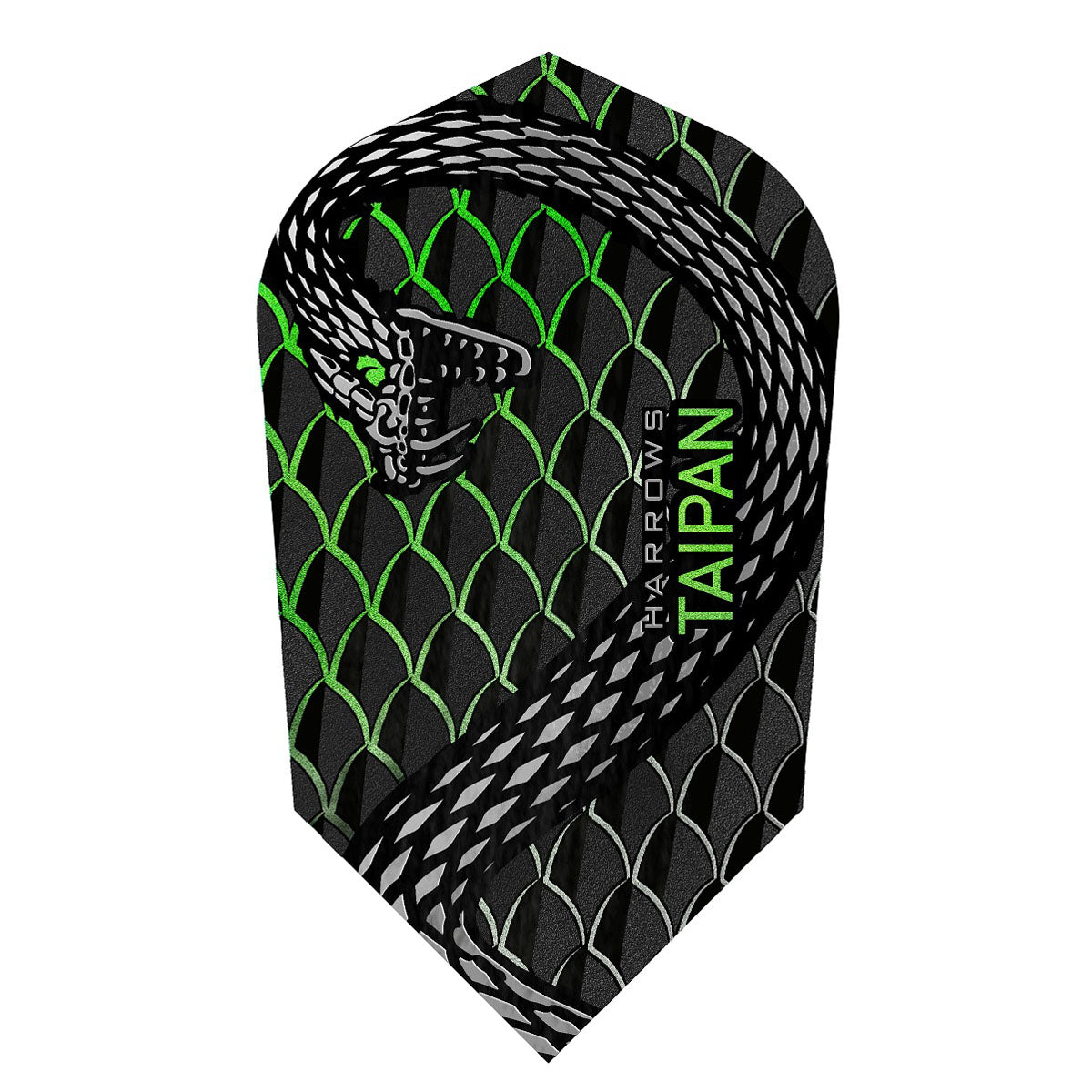 Harrows Taipan Slim Dart Flights 25 Sets main product image showing the dart flights and product contents