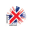 Harrows Union Jack Paint Splat Dart Flights main image on a white background.