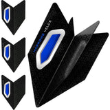 Harrows Velos Dark Blue Dart Flights main image on a white background.