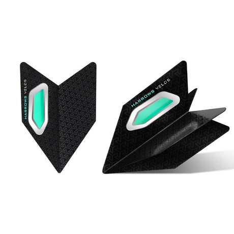 Harrows Velos Jade Dart Flights main image on a white background.