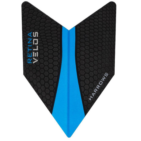 Harrows Velos Retina Aqua Dart Flights main image on a white background.