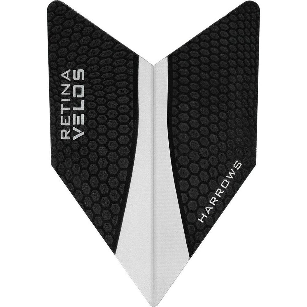 Harrows Velos Retina Clear Dart Flights main image on a white background.