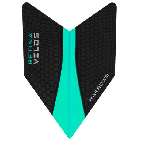 Harrows Velos Retina Jade Dart Flights main image on a white background.