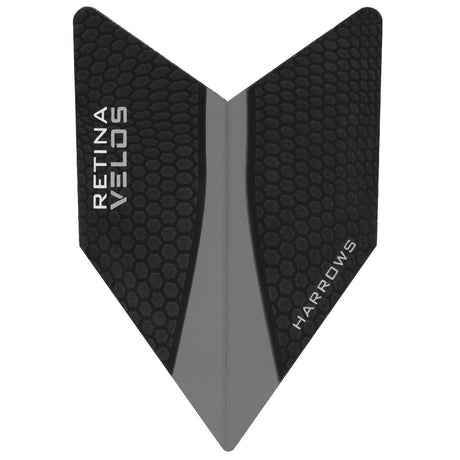 Harrows Velos Retina Smokey Dart Flights main image on a white background.