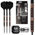 Harrows Wolfram Trinity QP Steel Tip Darts main product image showing the darts, packaging, flights, shafts, and included accessories