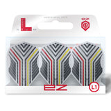 L-Style Arno Merk EZ Dart Flights Clear White L1 Standard