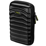Interior view of the MvG Tour Edition case with neatly stored darts, stems, and flights.