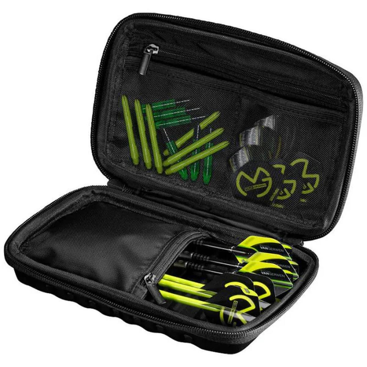 Retail packaging for the MvG Tour Edition darts case featuring Michael van Gerwen.