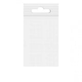 White bag with a hanging hole on a white background