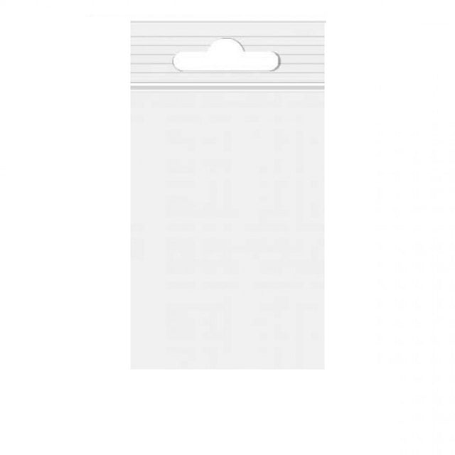 White bag with a hanging hole on a white background