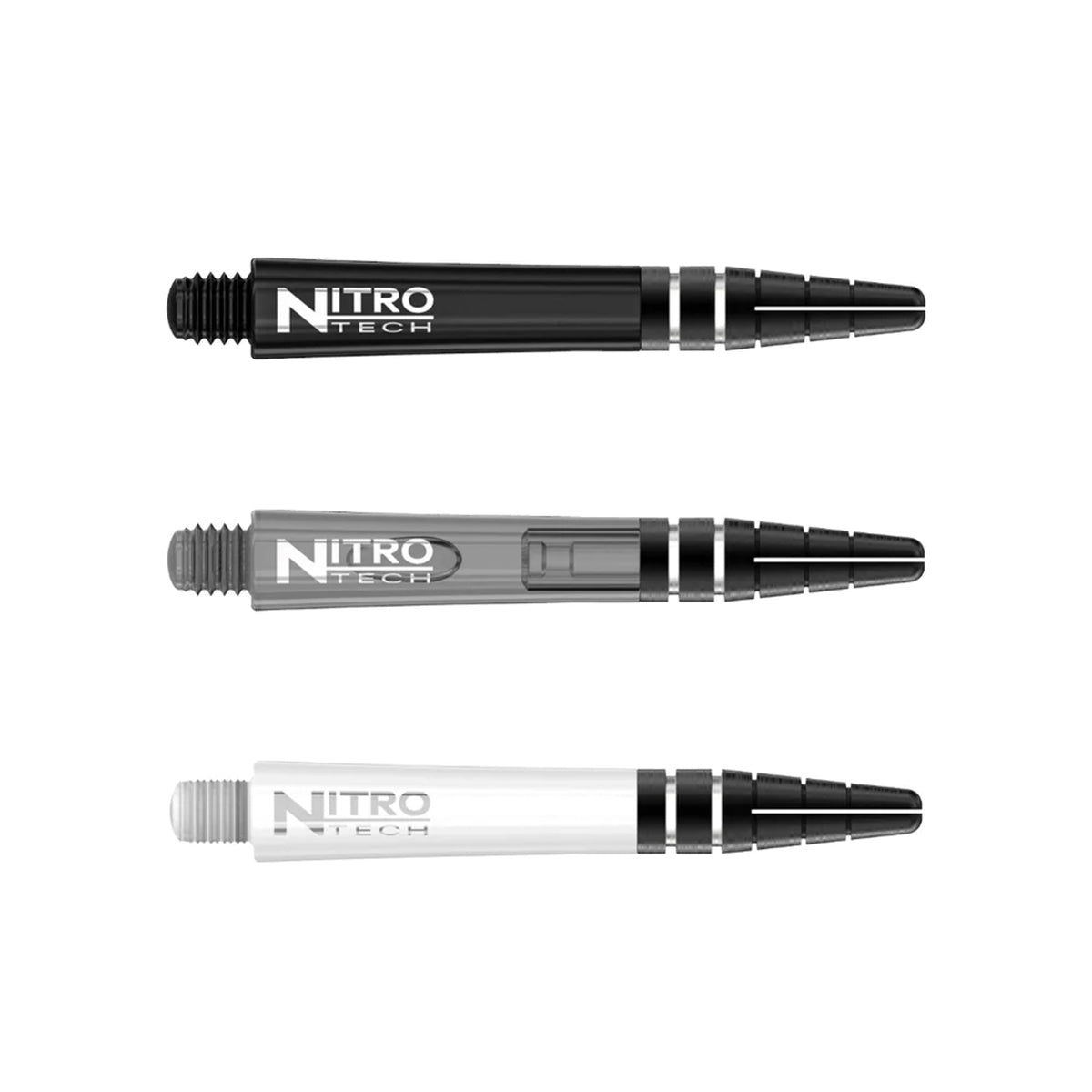 3 x Sets Nitrotech Multi Pack 1 Dart Stems main product image showing the stems, packaging, and included contents