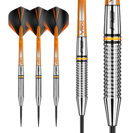 Multiple angle view of the Amberjack 17 dart barrel profile and design