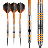 Multiple angle view of the Amberjack 3 dart barrel profile and design