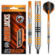 Amberjack 3 Steel Tip Darts product image showing the complete dart set, packaging and accessories