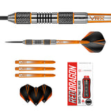 Multiple angle view of the Amberjack 5 dart barrel profile and design
