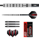 Contents of the Crusader darts box including flights, shafts and accessories