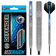 Defender Steel Tip Darts product image showing the complete dart set, packaging and accessories