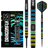 Dragonfly 95 Parallel Steel Tip Darts main product image showing the darts, packaging, flights, shafts, and included accessories