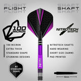 Red Dragon Gemma Hayter Steel Tip Darts image displaying the included flight and shaft configuration