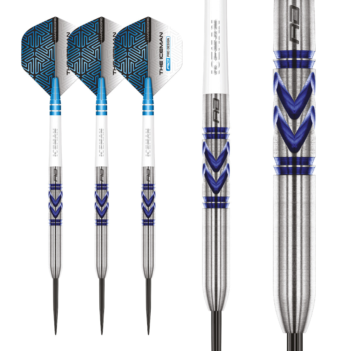 Multiple angle view of the Gerwyn Price Avalanche Pro dart barrel profile and design