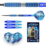 Gerwyn Price Glacier Steel Tip Darts image displaying everything included inside the box
