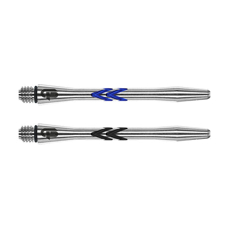 Gerwyn Price Iceman Aluminium V Groove Dart Stems main product image showing the stems, packaging, and included contents