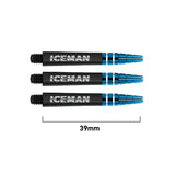 Gerwyn Price Iceman Nitro Ionic Dart Stems Black Intermediate length variant image