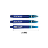 Gerwyn Price Iceman Nitro Ionic Dart Stems Blue Short length variant image