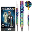 Gerwyn Price Ionic Steel Tip Darts product image showing the complete dart set, packaging and accessories