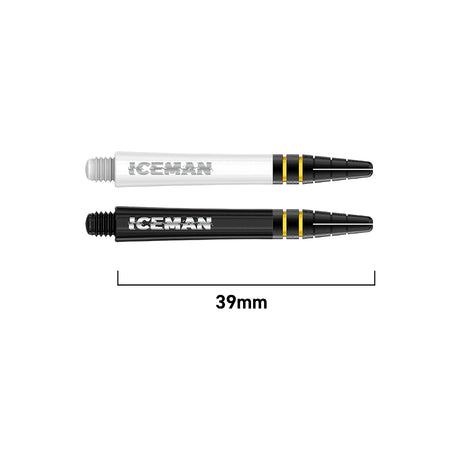 Gerwyn Price Nitrotech Dart Stems white and black main product image showing the stems, packaging, and included contents
