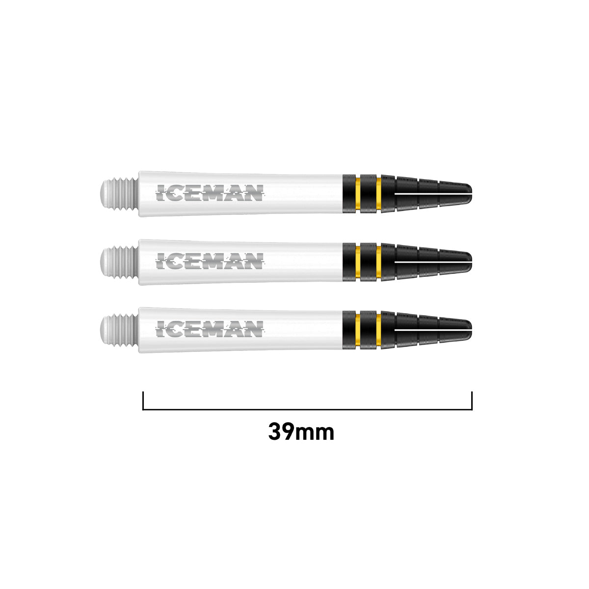 Gerwyn Price Nitrotech Dart Stems white main product image showing the stems, packaging, and included contents
