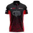 Red Dragon Gerwyn Price Signature Red Polo front view image showing the complete polo design, colours, and sponsor logos