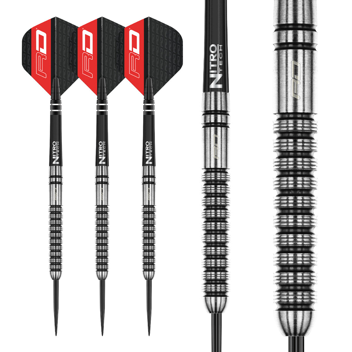 Multiple angle view of the Gian van Veen dart barrel profile and design