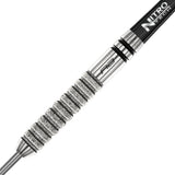 Gian van Veen Tour Edition Steel Tip Darts zoomed image highlighting the barrel grip, machining, coating, and surface detail