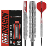 Hell Fire B Steel Tip Darts product image showing the complete dart set, packaging and accessories