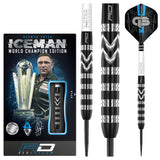 Iceman Special Edition Steel Tip Darts product image showing the complete dart set, packaging and accessories