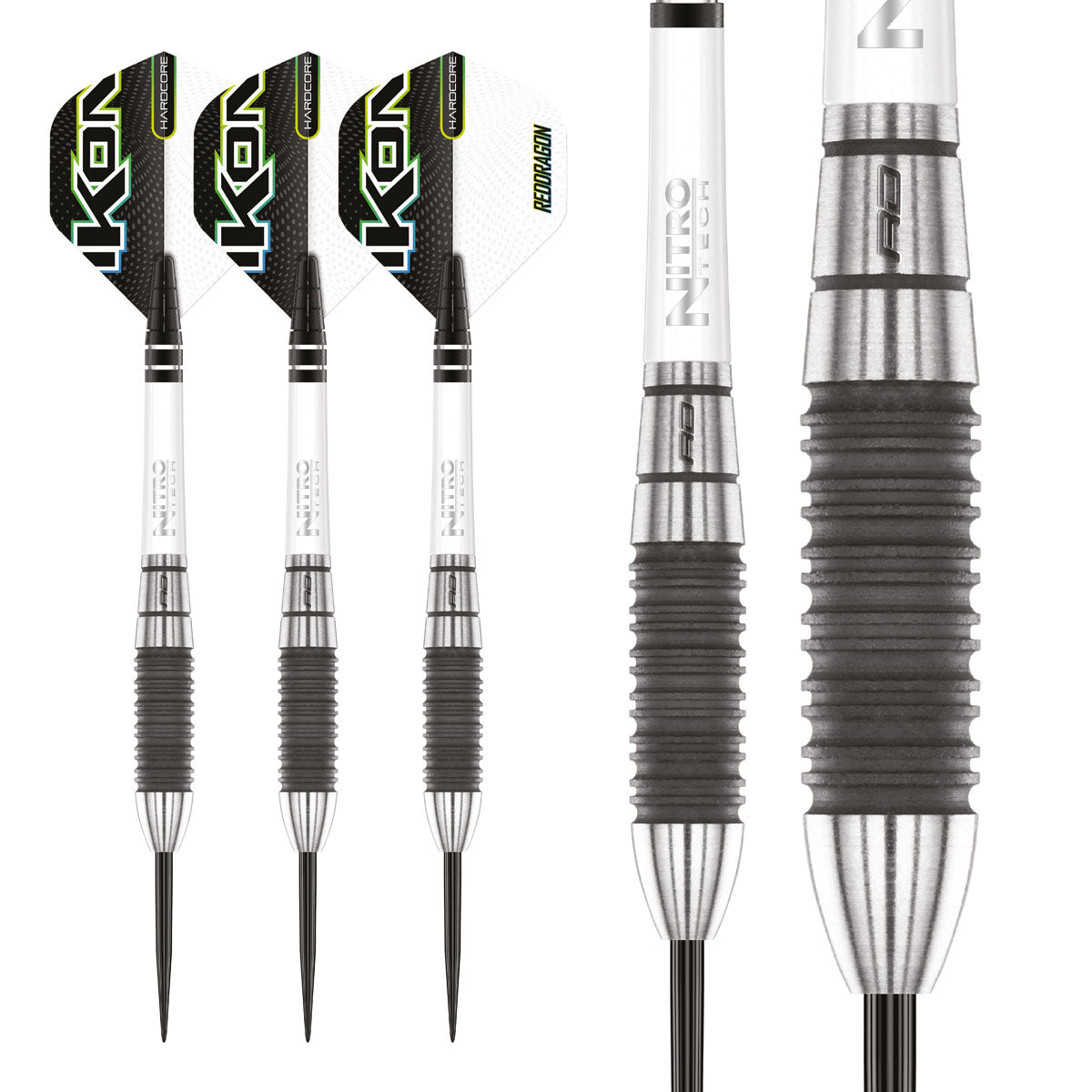 Multiple angle view of the Ikon 1.1 dart barrel profile and design