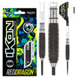 Ikon 1.3 Steel Tip Darts product image showing the complete dart set, packaging and accessories