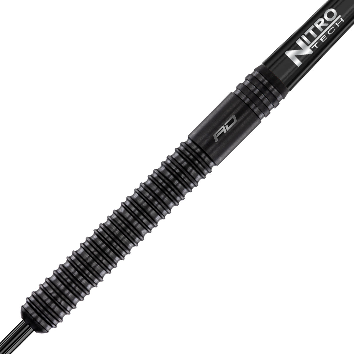 Close up view of the Jamie Hughes barrel grip and precision machining