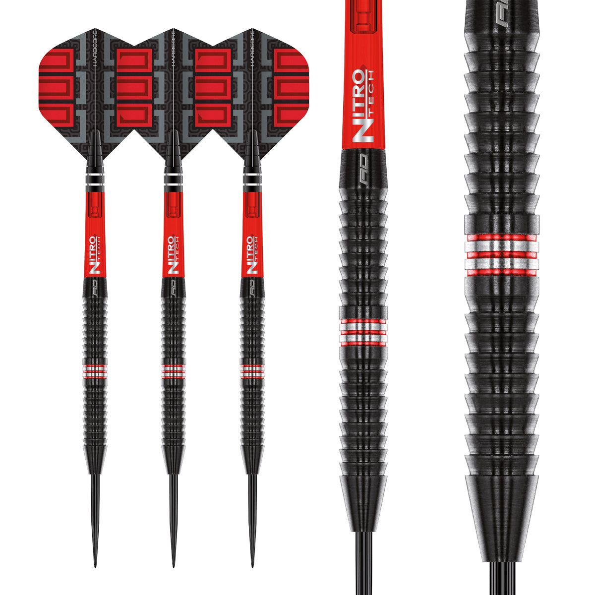 Multiple angle view of the Jamie Lewis SE dart barrel profile and design