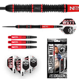 Jason Watt Steel Tip Darts image displaying everything included inside the box