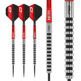 Multiple angle view of the Javelin Black dart barrel profile and design