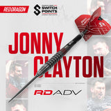 Red Dragon Jonny Clayton RD-ADV Switch Point 90% Tungsten Steel Tip Darts